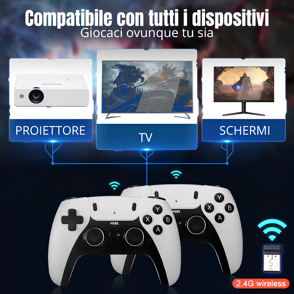 GAMINGRETRO ™ | 40.000 giochi + 2 Controller in regalo